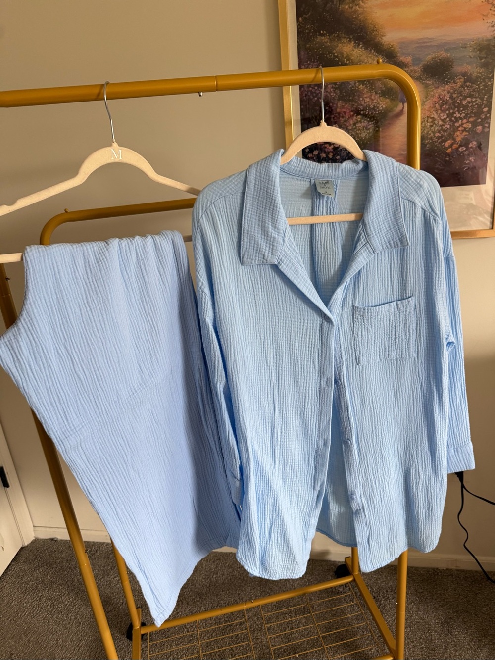 Beachy Light Blue Women’s Relaxed Matching Set